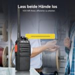 Retevis RT24 Plus Funkgeräte-Set mit zehn Geräten, Headsets und Ladeschalen