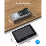 TMEZON WLAN Video-Türsprechanlage 2-Draht mit 7-Zoll-Touchscreen