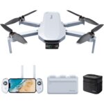 Potensic ATOM 4K Drohne mit 3-Achsen-Gimbal, zusammengefaltet und im Flug