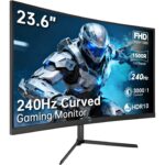 KTC H32S5 32-Zoll-Curved-Monitor mit 1500R Krümmung, Frontansicht auf Standfuss