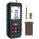 MiLESEEY D5 Laser-Entfernungsmesser in Schwarz mit beleuchtetem Display und Tastenfeld