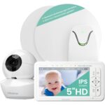 Babysense HDS2 Babyphone mit 5-Zoll-Elterneinheit und schwenkbarer Kamera mit Nachtlicht