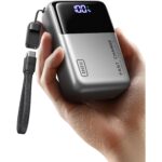 INIU P63 Powerbank mit 25000 mAh, Digitalanzeige und drei Anschlüssen