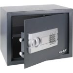 HMF Möbeltresor 4612412 in Anthrazit mit elektronischem Zahlenschloss und Fachboden