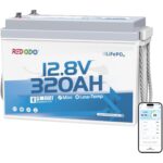 Redodo 12V 100Ah LiFePO4-Untersitz-Akku mit Bluetooth
