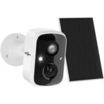 Hiseeu 2K Solar-Überwachungsset mit vier Akkukameras und NVR