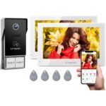 TMEZON WLAN Video-Türsprechanlage 1080p mit 7-Zoll-Monitor