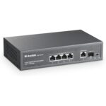 MokerLink 24-Port PoE-Switch mit 400 W Budget, zwei SFP-Steckplätzen und AI-Watchdog im 1U-Rackgehäuse