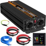 NOVOPAL Wechselrichter 3000 Watt von 12 Volt auf 230 Volt mit reiner Sinuswelle