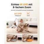 Anona Pano 4K Innenkamera in Weiss mit schwenkbarem Kamerakopf