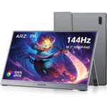 ARZOPA Z1FC tragbarer Monitor mit 16,1 Zoll Display und ausgeklapptem Standfuss