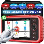LAUNCH CRP123i V3.0 Elite OBD2-Diagnosegerät mit 5-Zoll-Touchscreen, Schutzhülle und OBD-Diagnosestecker