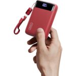 INIU P512 Powerbank 20000 mAh in Schwarz mit zwei USB-C- und einem USB-A-Anschluss