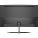 Amzfast AMZG27C1 Pro, gekrümmter 27-Zoll-Bildschirm mit 240 Hz, Frontansicht auf dem Standfuss