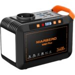 MARBERO Powerstation mit 98 Wh und faltbarem 30-Watt-Solarmodul im Set