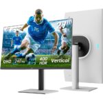 KTC 32-Zoll-Curved-Monitor in Schwarz mit gekrümmtem Display auf dem Standfuss, Frontansicht.