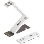 INSWAN INS-2 Dokumentenkamera mit mehrgelenkigem Arm, LED-Licht und kompaktem Standfuss.