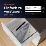 INSWAN INS-Flip 4 faltbare Dokumentenkamera mit Gelenkarm, LED-Licht und flacher Metallbasis.
