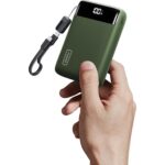 INIU P512 Powerbank 20000 mAh in Schwarz mit zwei USB-C- und einem USB-A-Anschluss