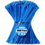 Schwarze XINGO Kabelbinder 300 x 4,8 mm aus Nylon 66 im Gebinde zu 1000 Stück