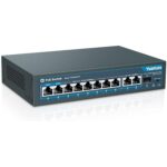 YuanLey 48-Port Gigabit-PoE-Switch mit 800 W Budget und zwei SFP-Uplinks im 19-Zoll-Metallgehäuse