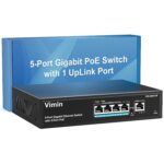 VIMIN 24-Port PoE-Switch mit 320 W Budget im Metallgehäuse für Rackmontage