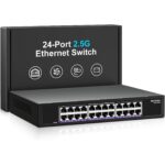 NICGIGA S25-2402N Netzwerk-Switch mit 24 Ports zu 2,5 Gbit/s und zwei SFP+-Steckplätzen im lüfterlosen Metallgehäuse