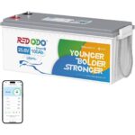 Redodo 12V 100Ah LiFePO4-Untersitz-Akku mit Bluetooth