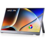ARZOPA Z1FC tragbarer Monitor mit 16,1 Zoll Display und ausgeklapptem Standfuss