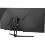 Amzfast AMZG34C5Q Pro 34-Zoll-Ultrawide-Monitor, 1500R gebogen, auf höhenverstellbarem Standfuss