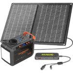 MARBERO Powerstation mit 98 Wh und faltbarem 30-Watt-Solarmodul im Set