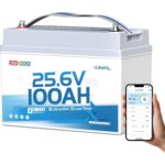 Redodo 12V 100Ah LiFePO4-Untersitz-Akku mit Bluetooth