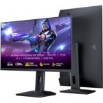 KTC M27T6 27-Zoll-Mini-LED-Monitor in Weiss mit QHD-Display und weissem Standfuss
