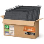 Solarway 500-W-Solarmodul in bifazialer Glas-Glas-Bauweise, Full Black mit Aluminiumrahmen