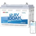 Redodo 12V 100Ah LiFePO4-Untersitz-Akku mit Bluetooth