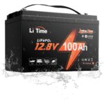 LiTime 12V 100Ah LiFePO4-Akku H190 mit Bluetooth