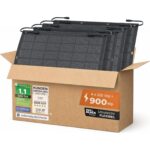 Solarway 500-W-Solarmodul in bifazialer Glas-Glas-Bauweise, Full Black mit Aluminiumrahmen