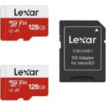 Lexar microSDXC Speicherkarte 128 GB mit beiliegendem SD-Adapter