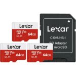 Lexar microSDXC Speicherkarte 128 GB mit beiliegendem SD-Adapter