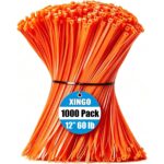 Schwarze XINGO Kabelbinder 300 x 4,8 mm aus Nylon 66 im Gebinde zu 1000 Stück