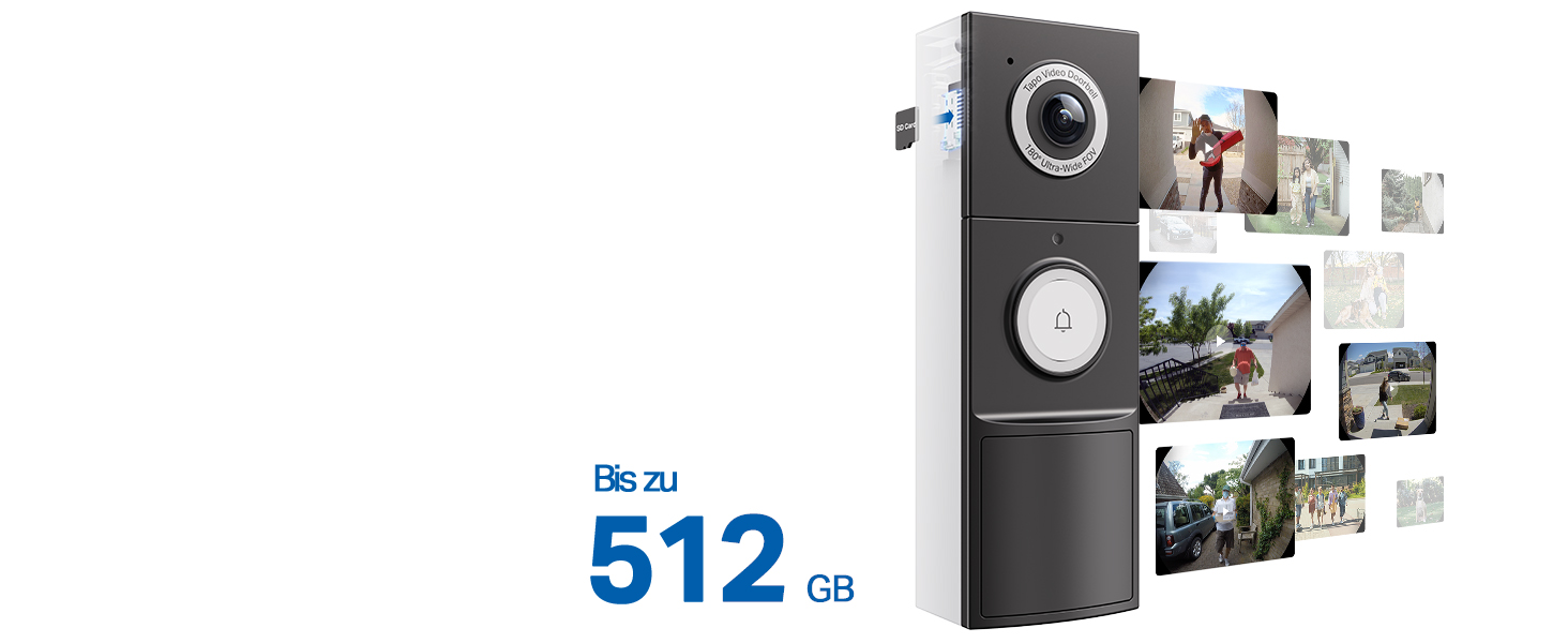 Tapo D235 mit lokalem Speicher auf microSD-Karte bis 512 GB