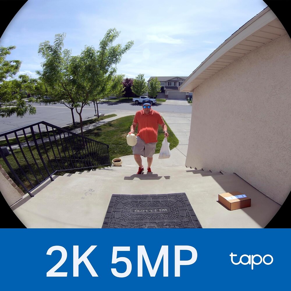 Tapo D235 mit 2K und 5 MP Auflösung sowie 180 Grad Sichtfeld