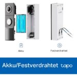 Tapo D235 – Betrieb mit Akku oder festverdrahtet