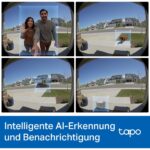 Tapo D235 – KI-Erkennung von Personen, Tieren, Fahrzeugen und Paketen