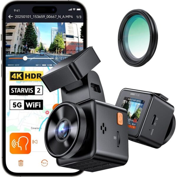 VANTRUE E1 Pro 4K Dashcam mit Sony STARVIS 2 Sensor