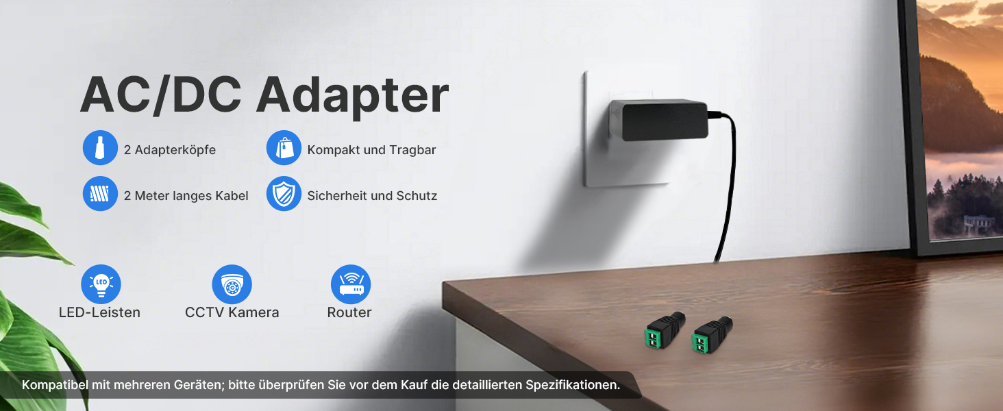 gonew21 gonew21-0012 Netzteil 12V 2A mit DC-Stecker – Detail 7