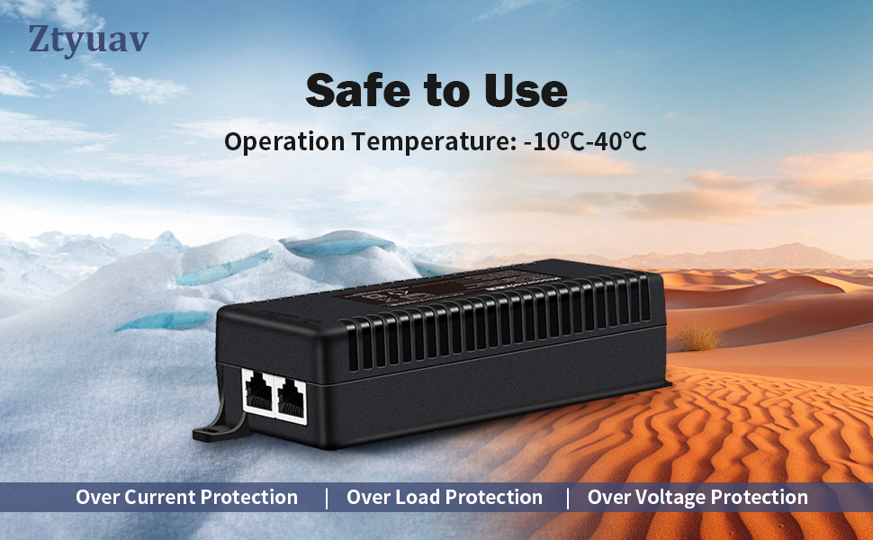 Ztyuav 2,5G PoE++ Injektor 90 W – Detail 5