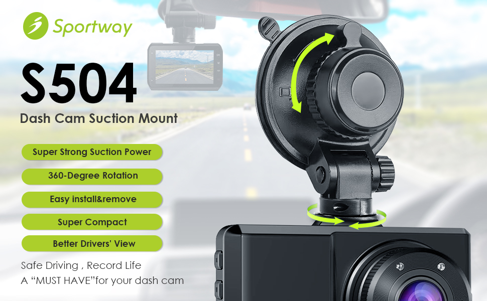 Sportway S504 Saugnapfhalterung für Dashcams mit vier Drehgelenken – Detail 2