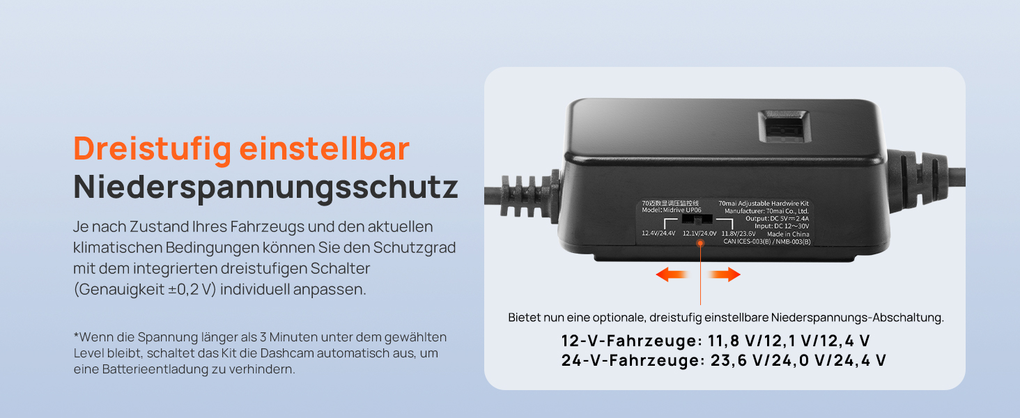 70mai Hardwire Kit UP06 für Dashcam Festverdrahtung – Detail 3