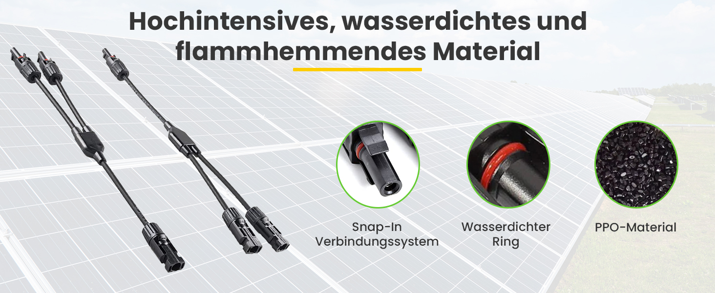 Offgridtec 2-Wege Y-Verbinder für Solarmodule mit Snap-In-Verriegelung – Detail 4
